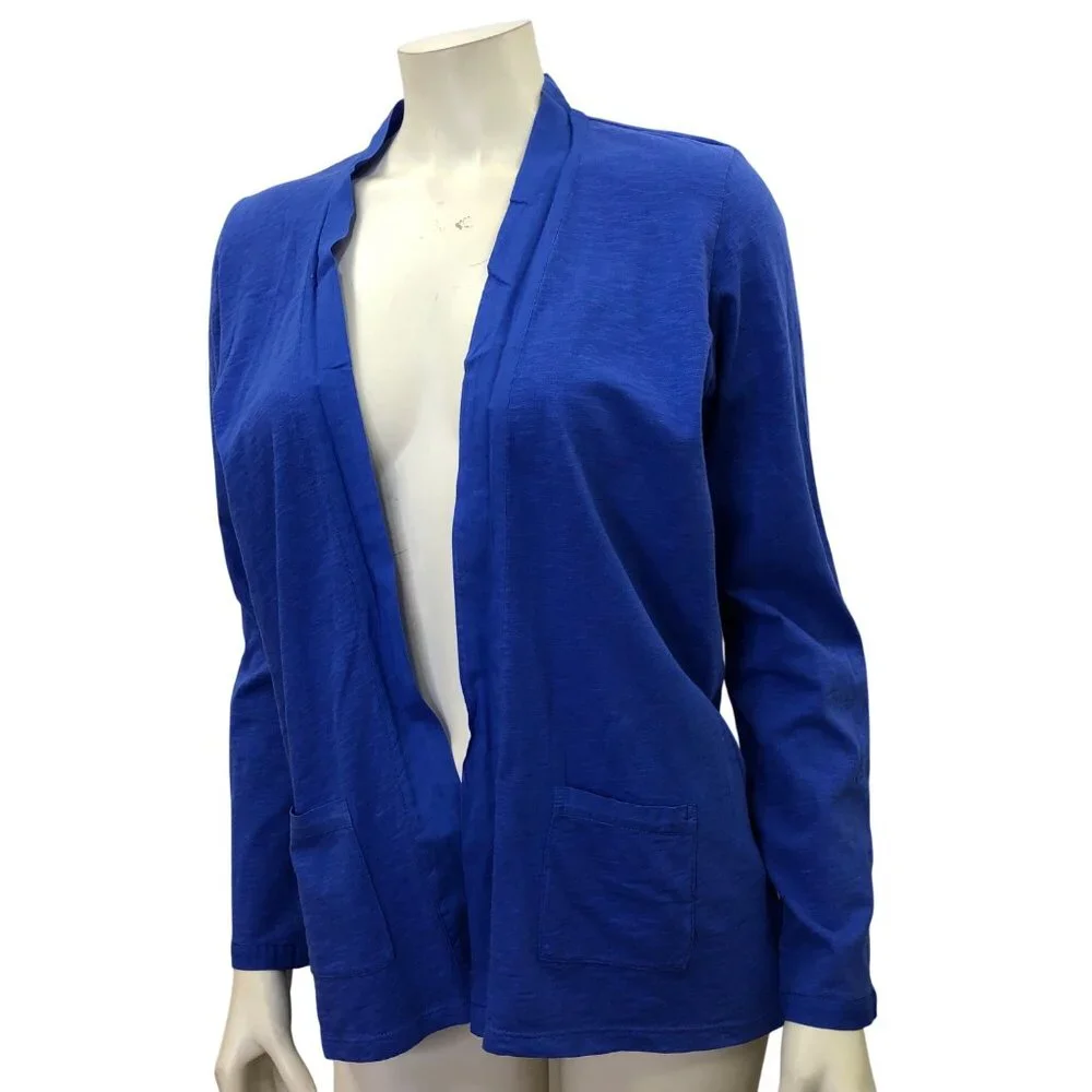 TALBOTS COTTON OPEN‎ CARDIGAN PET MD